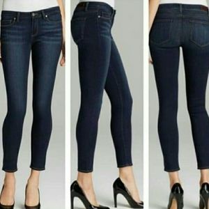 Paige EUC verdugo darkwash ankle skinny jeans